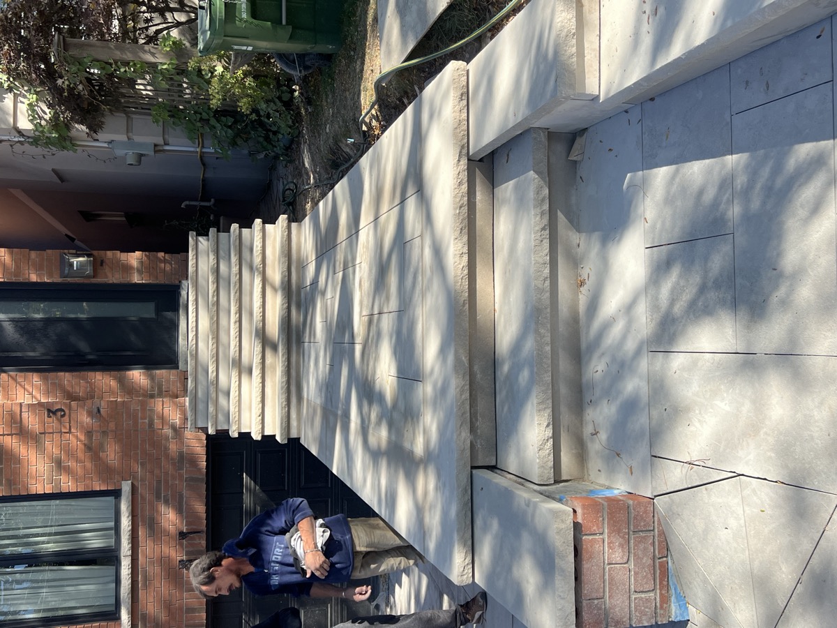 Retaining wall completed